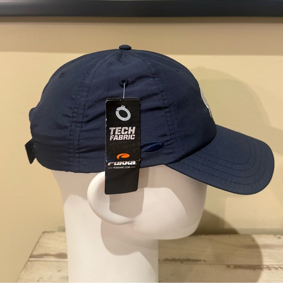 Navy Blue Baseball Cap with Embroidered Fedora Hat and Hibiscus NWT - Picture 5 of 10